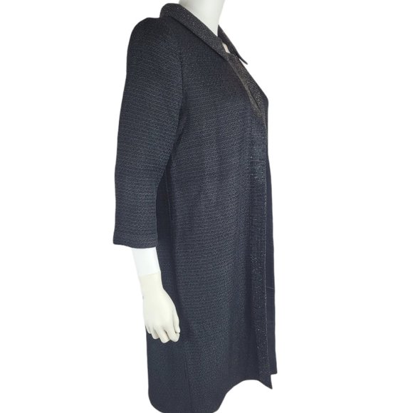 St. John Black Sequin Sweater - Picture 2 of 9